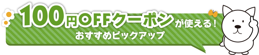 100円OFFクーポンが使える！おすすめピックアップ