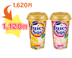 森永乳業　サンキスト(R) Juicy Soy 2種24本