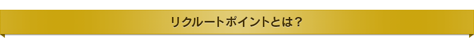 リクルートポイントとは？